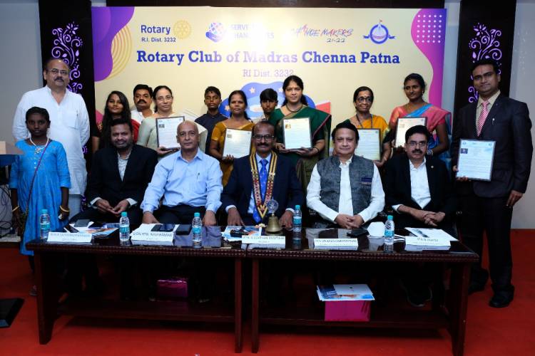 Rotary Club of Madras Chenna Patna honours 6 teachers