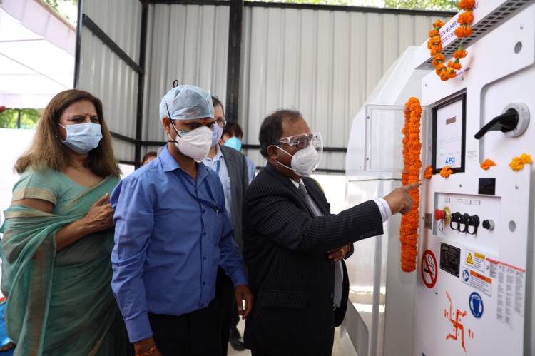 DTDC and Narayana Health successfully set up an oxygen generator plant in Jaipur