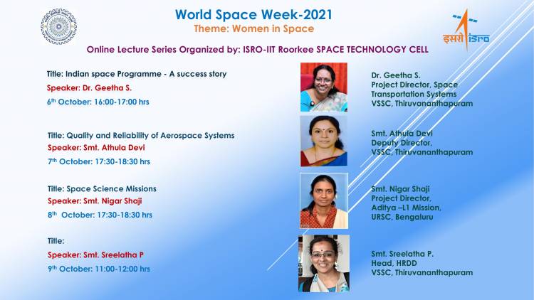 IIT Roorkee commemorates World Space Week 2021 to celebrate Women in Space  