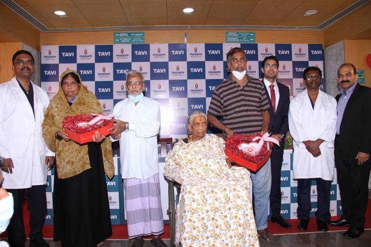 Prashanth Hospital successfully performs Transcatheter Aortic Valve Replacement (TAVR) on two septuagenarians