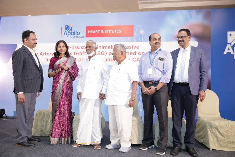 Apollo Hospitals in Chennai becomes the first hospital in India to have performed Robot-Assisted Cardiac Surgery on a 93 year old patient
