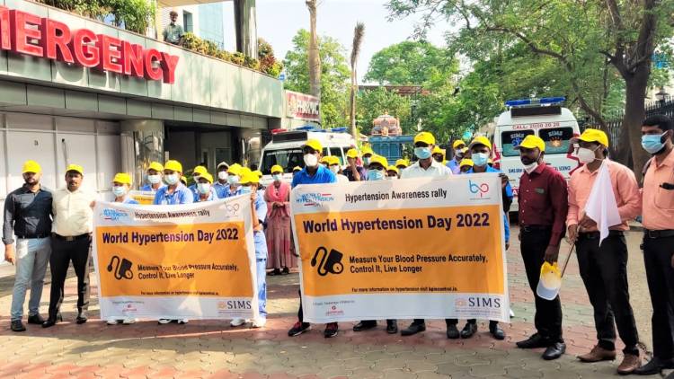 SIMS Hospital organizes an Awareness Rally in line with World Hypertension Day