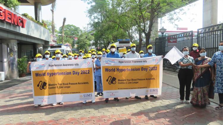 SIMS Hospital organizes an Awareness Rally in line with World Hypertension Day