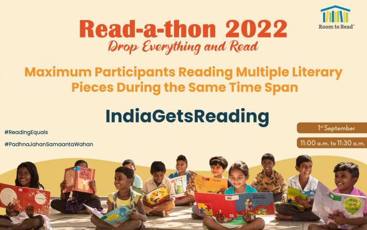 Read-A-Thon: A flagship  reading event  by Room to Read India across 12 states of India 