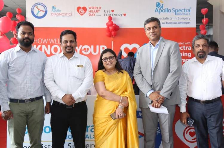 Apollo Hospitals & HMR, conduct Free Cardiac Screening to commemorate the World Heart Day at Ameerpet Metro Station!