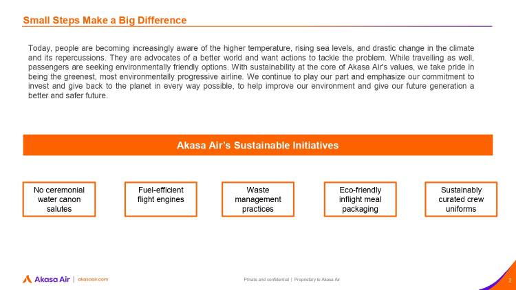Akasa Air reaffirms its commitment to being the most environmentally progressive airline in global aviation