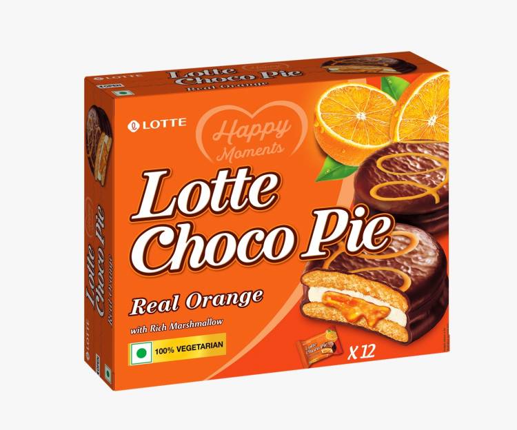Lotte India Introduces a Refreshing Delight - Lotte Choco Pie Real Orange