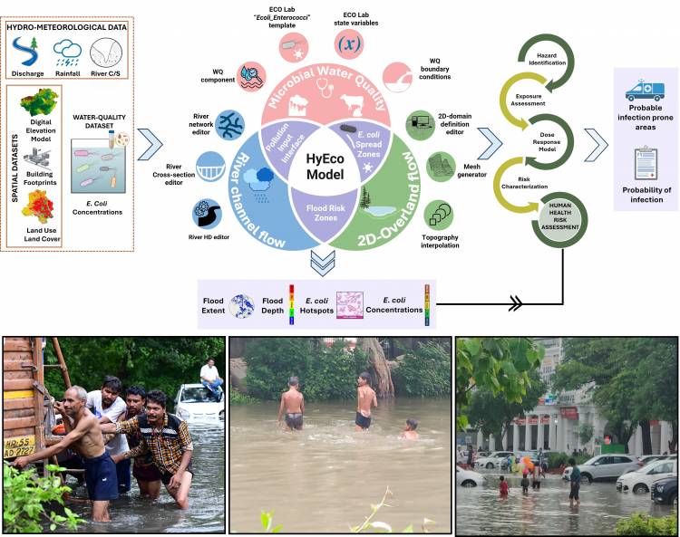 IIT Roorkee Researchers Create ‘HyEco’ – A New Tool to Predict How Floods Spread Disease in Cities