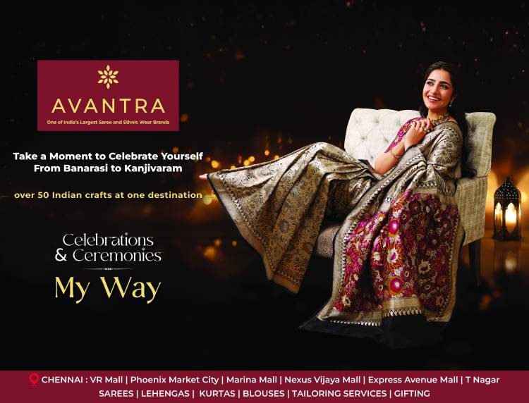 AVANTRA’S FESTIVE CAMPAIGN WITH ACTOR RUKMINI VASANTH REINFORCES THE BRAND’S ‘MY WAY’ CREDO