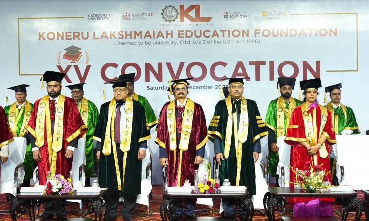 ​KL Deemed to be University Confers Degrees on Over 5,000 Graduates,​ Postgraduates and Doctoral Scholars at XV Convocation