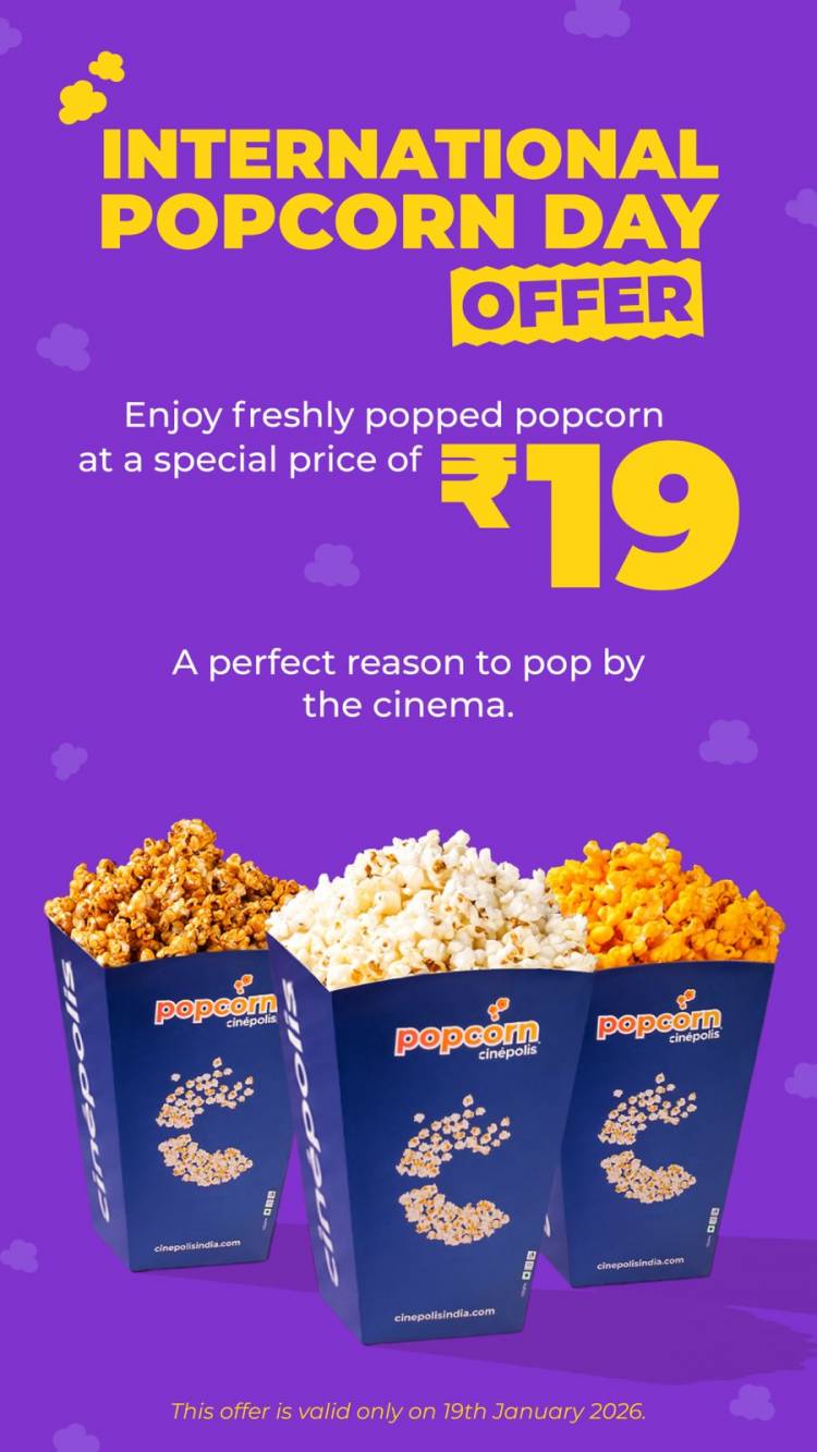 Cinépolis India Sold a Popcorn Tub Every 6 Seconds in 2025; Marks National Popcorn Day with ₹19 Offer