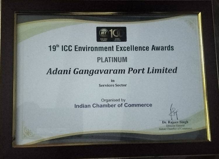 Adani Gangavaram Port Limited Honoured with ICC Environmental Excellence Award at 19th Environment Partnership Summit