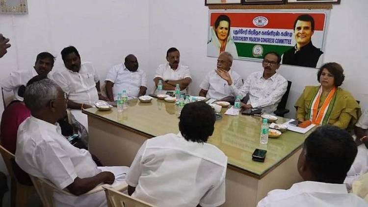 “DMK Congress Seat Sharing Row Continues in Puducherry”