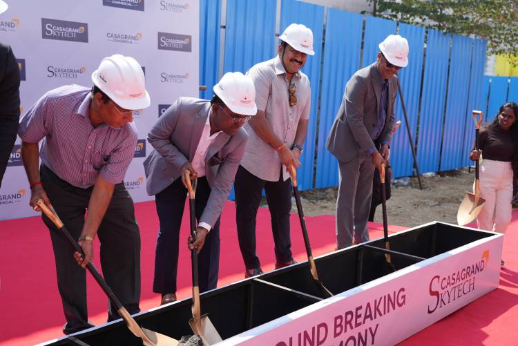 Casagrand Commercial Breaks Ground to Develop 4.28-Acre Premium Commercial Office Space in Perungudi, Casagrand Skytech  