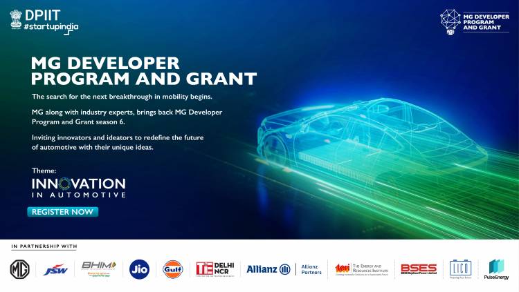 JSW MG Motor IndiaCollaborates with DPIIT to launch a Brand-NewSeason of MGDP