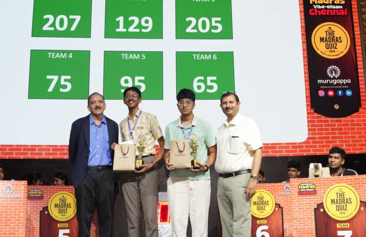 Madras Quiz for Schools attracts 88 teams; Madras Quiz (Open) brings together 78 teams 