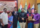 KLH Aziznagar Cadet Conferred DG NCC Commendation Card at National Level