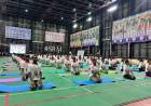 12th International Day of Yoga was celebrated at SRM IST by the Directorate of Sports and Department of Yoga.