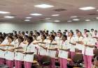 SRM College of Nursing Holds Lamp Lighting Ceremony for 35th Batch of B.Sc. Nursing and 34th Batch of DGNM Students