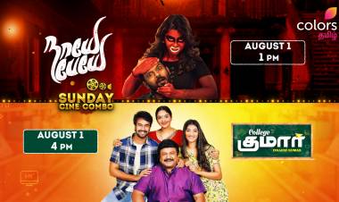 Colors Tamil brings a Double Dhamaka Weekend to its viewers with two back-to-back World Television Premieres of ‘Naaye Peyae’ and ‘College Kumar’