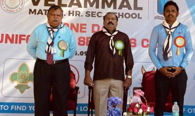 ONE DAY UNIFORMED SERVICES CAMP HELD AT VELAMMAL