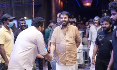 துல்கர் சல்மானின்  “ஐ அம் கேம்” படப்பிடிப்பு தளத்தில் மெகாஸ்டார் மம்மூட்டி !!