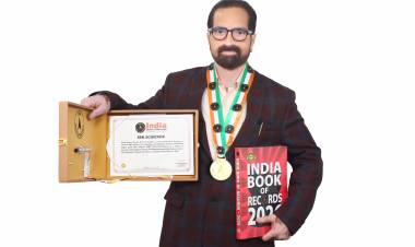 Author and karaoke singer Pawan Sharma Honoured by India Book of Records for First Karaoke Singers Directory
