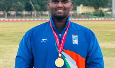 SRMIST Athlete Nithish S Creates State Meet Record in Para Shot Put 