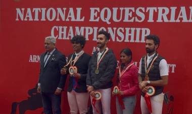 SRMIST Horse Rider E. Surya Aaditya Wins Gold and Silver at Senior National Equestrian Championship 2026 