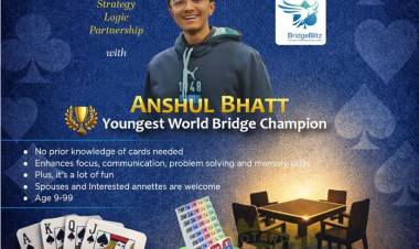 World Youth Champion Anshul Bhatt Introduces Bridge to Chennai Audience at Rotary Club Event Chennai 
