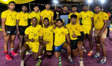 SRMIST Kabaddi Men's Team Won Gold in the State Level Invitational Kabaddi Tournament