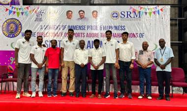 SRMIST Felicitates Alumni Volleyball Players for India's Historic AVC Men's Volleyball Cup 2026 Bronze Medal Victory
