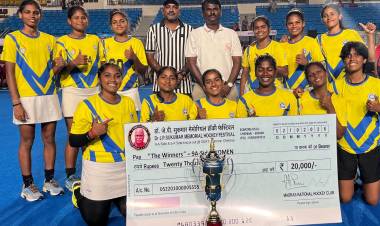 SRMIST Hockey Women’s Team Won the Gold Medal in the Dr. J.P. Sukumar Memorial State Level Open Hockey Tournament