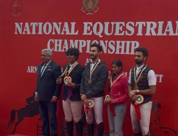 SRMIST Horse Rider E. Surya Aaditya Wins Gold and Silver at Senior National Equestrian Championship 2026 