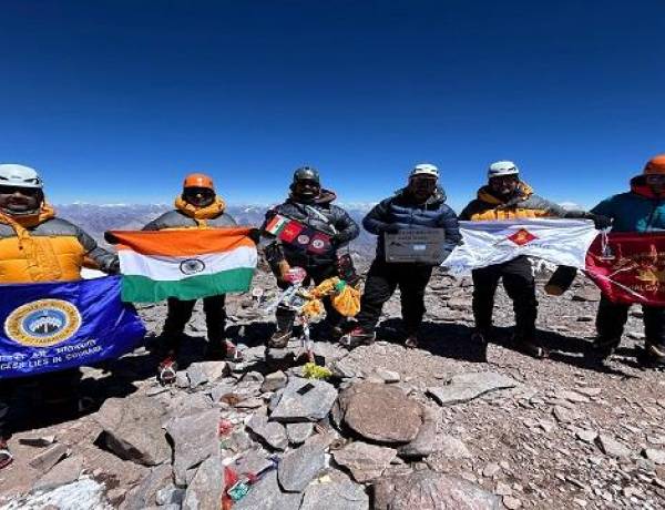 Indian Team Summits Mount Aconcagua