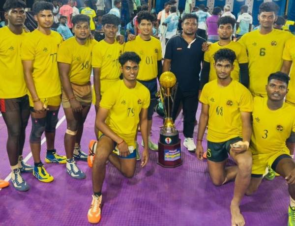SRMIST Kabaddi Men’s Team Won the Gold Medal in the State Level Invitational Kabaddi Men’s Tournament