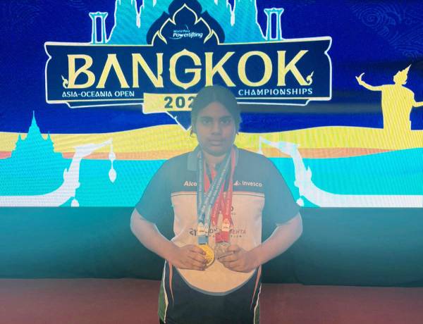 Payal - Para powerlifter trained at Aditya Mehta Foundation, wins big at Bangkok Asian Oceania Open Championship
