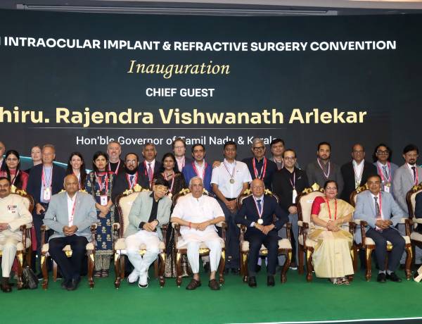 Honourable Governor of Tamil Nadu and Kerala  Shri Rajendra Vishwanath Arlekar Inaugurates IIRSI 2026 - Convention on Intraocular Implant & Refractive Surgery