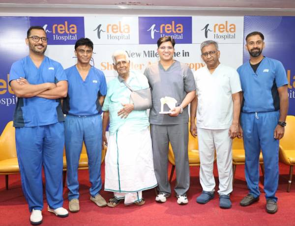 Rela Hospital Successfully Restores Shoulder Function in a 97-Year-Old Through India's First Fully Awake Keyhole Surgery with a Biodegradable Balloon Implant