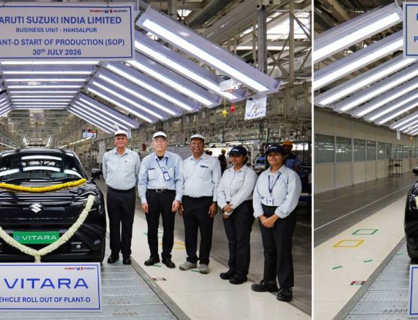 Maruti Suzuki’s Hansalpur facility attains 1 million annual capacity with the start of production at fourth plant