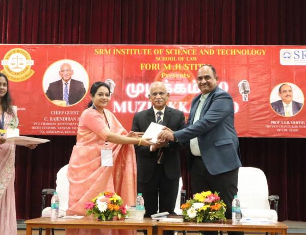SRM School of Law Inaugurates Muzhakkam 2.0  with Focus on Tamil and Socio-Legal Awareness