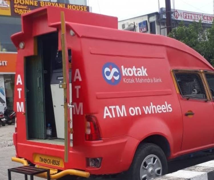 Kotak Mahindra Bank Launches “ATM on Wheels” in Chennai