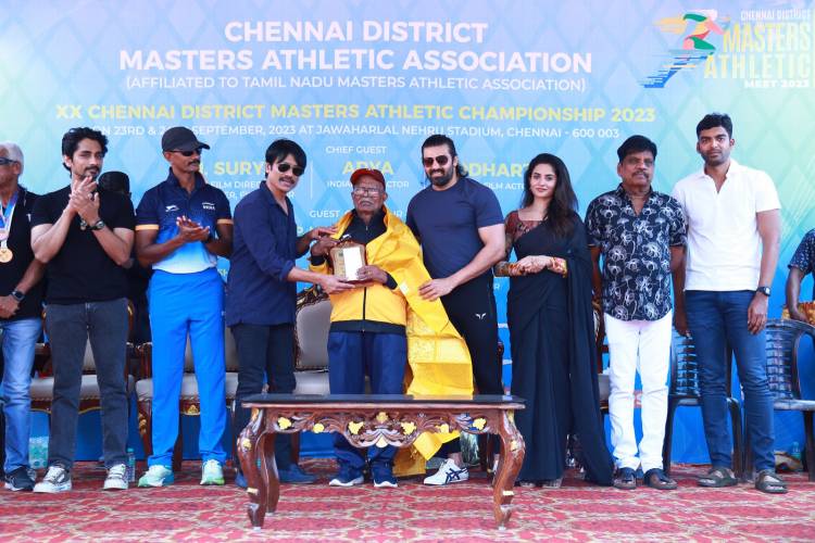 சென்னை மாவட்ட மூத்தோர் தடகள சங்கம் நடத்தும் ஆண், பெண் 30 வயதுக்கு மேல் உள்ளவர்களுக்கான "XX Chennai District Masters Athletic Championship 2023" தடகள போட்டி சென்னை நேரு விளையாட்டு அரங்கத்தில் (Outdoor Stadium) நடைபெற்றது