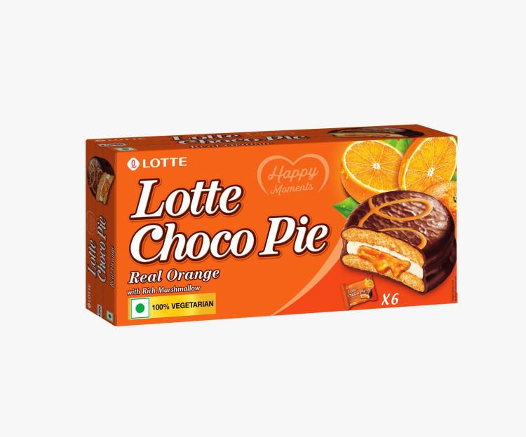 Lotte India Introduces a Refreshing Delight - Lotte Choco Pie Real Orange