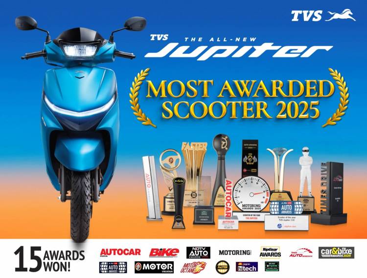 TVS Jupiter 110 Becomes India’s Most Awarded Scooter; Launches an All AI Campaign to Celebrate this Milestone