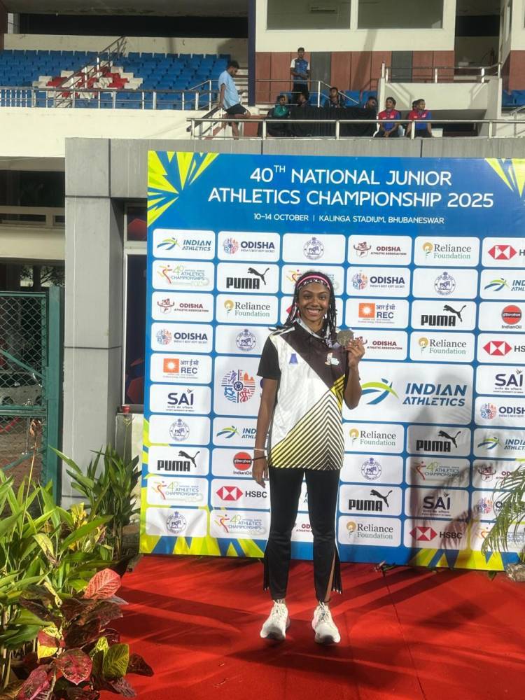 40th National Junior Athletics Championship-Gold medal in Long Jump distance covered 5.94 mts