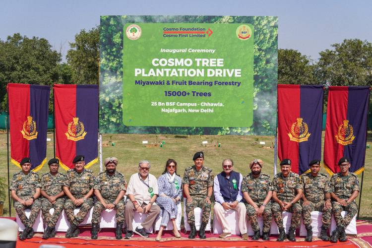 Cosmo Foundation and Border Security Force (BSF) Join Hands in Expanding Delhi’s Green Cover with a 15,000 -Miywaki & Fruit bearing Forestry