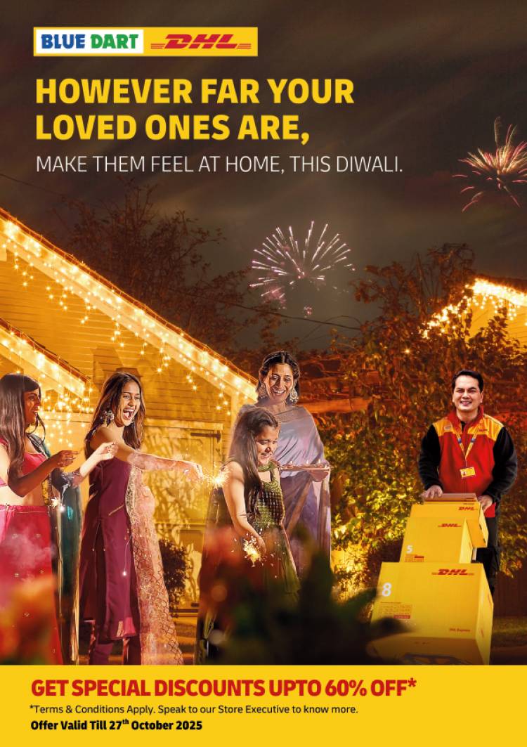 DHL Express India lights up Diwali with up to 60% off for international and domestic shipments