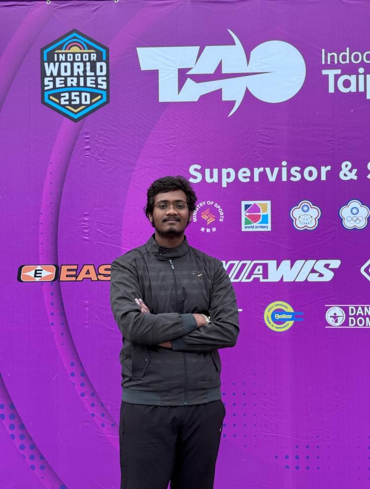 SRMIST Archer Wins Gold at Chinese Taipei Indoor World Archery Series 2025