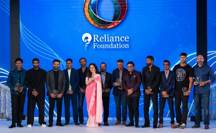  Iconic images of the victorious Indian Blind Women's Cricket Team with Mrs. Nita Ambani, Mr. Amitabh Bachchan, Mr. Sachin Tendulkar and Mr. Jay Shah